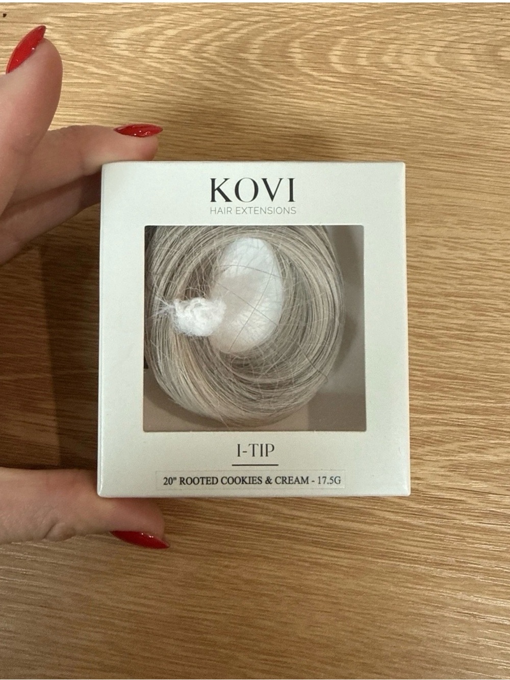 Ovi I-Tip Hair Extensions - Rooted Cookies & Cream Blonde